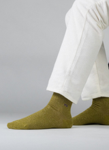 Chaussettes à Paillettes Unies - Kaki
