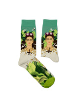 Chaussettes Frida Kahlo Autoportrait - Vert, Sock Affairs