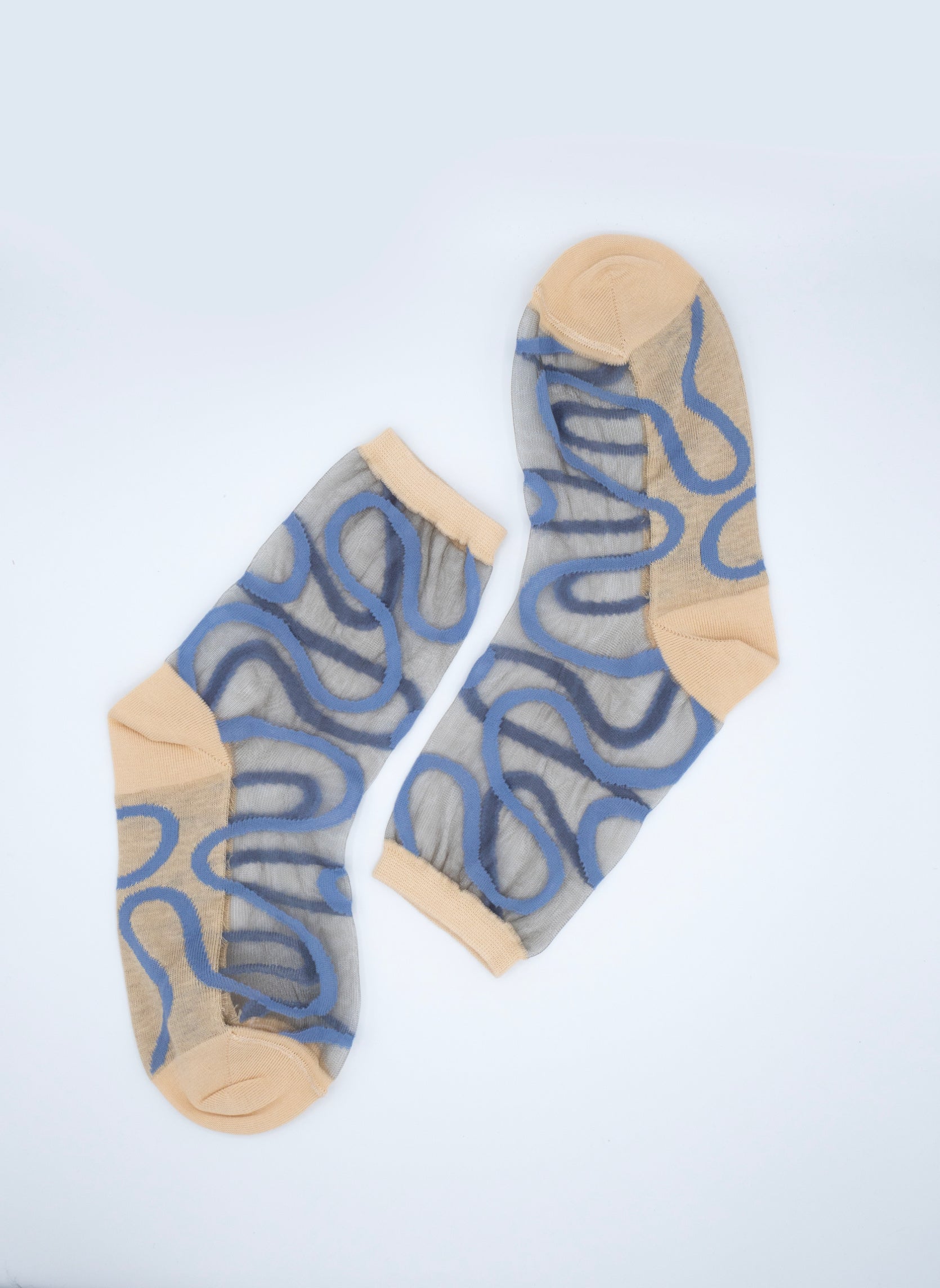 Chaussettes Transparentes Colorado River Blue