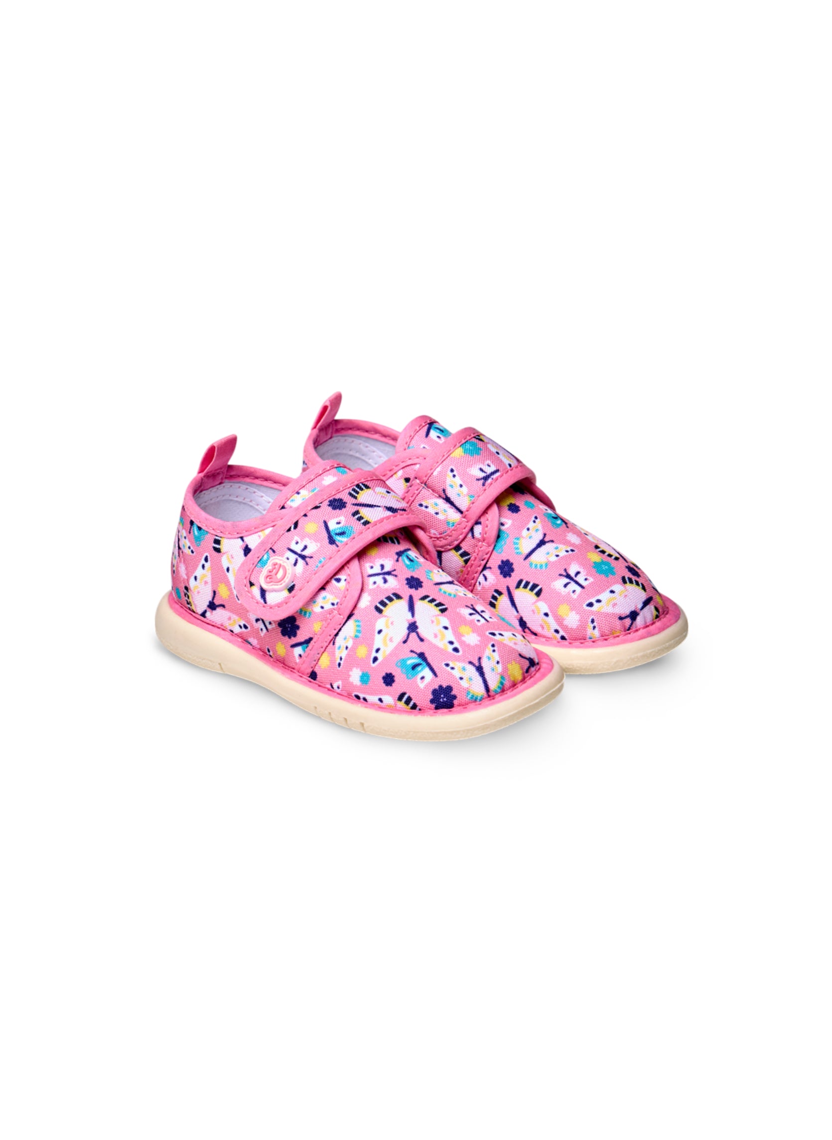 Pantoufles Enfants à Velcro Papillons Doux