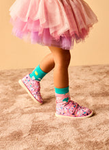 Pantoufles Enfants à Velcro Papillons Doux