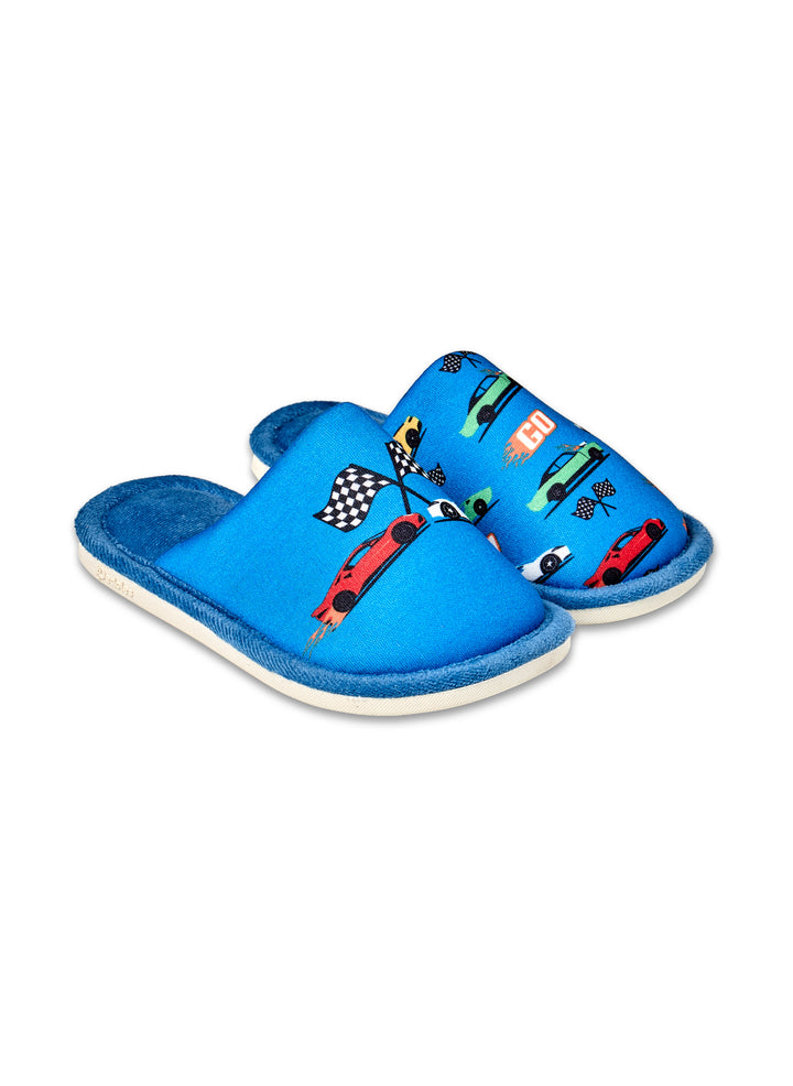 Pantoufles Enfants Voitures Rapides - Dedoles