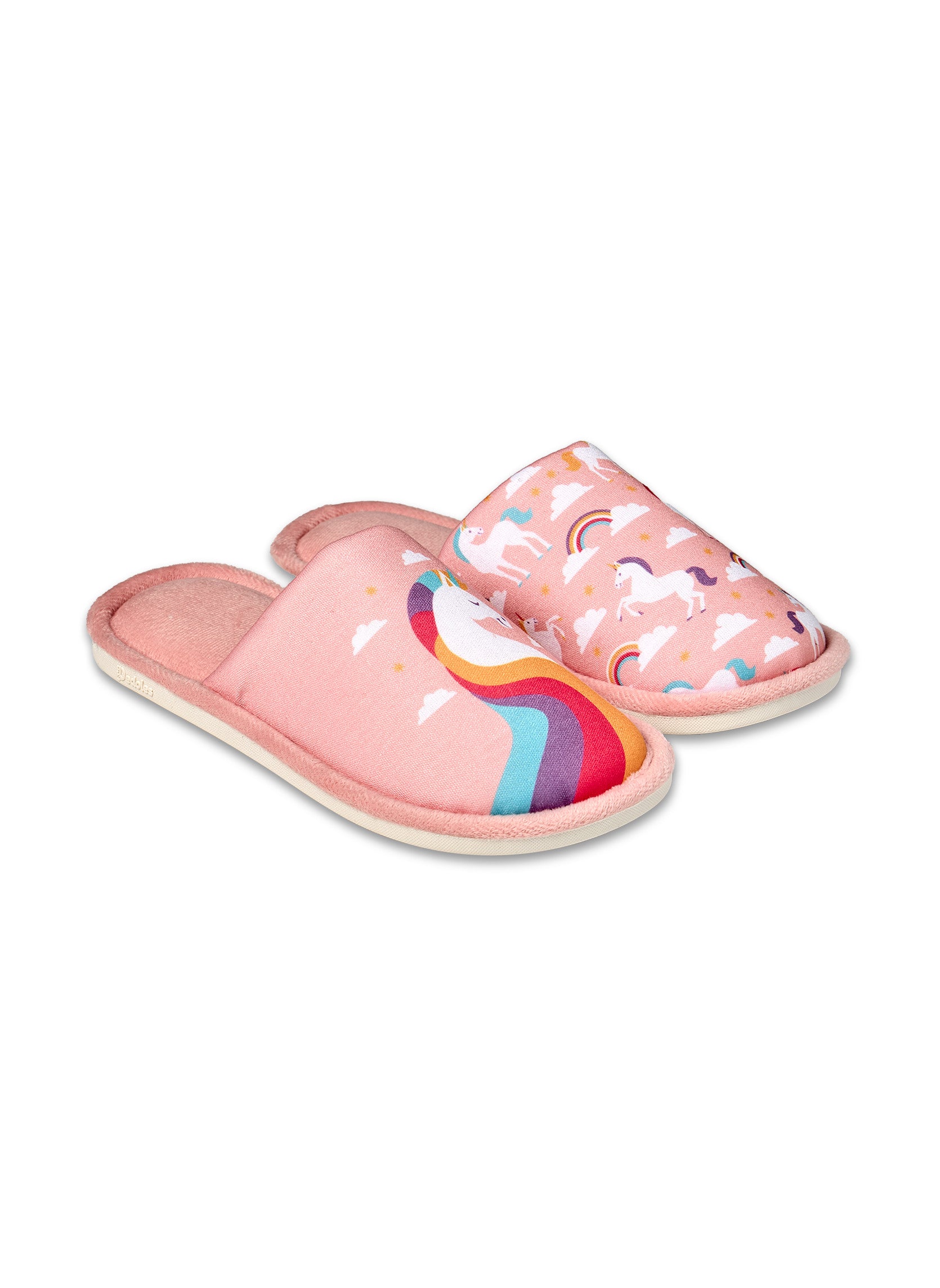Pantoufles Enfants Licorne Dans Les Nuages