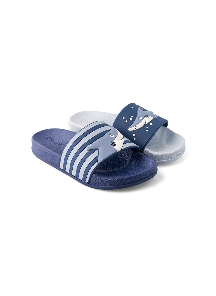 Claquettes Enfants Requins Gris - Dedoles