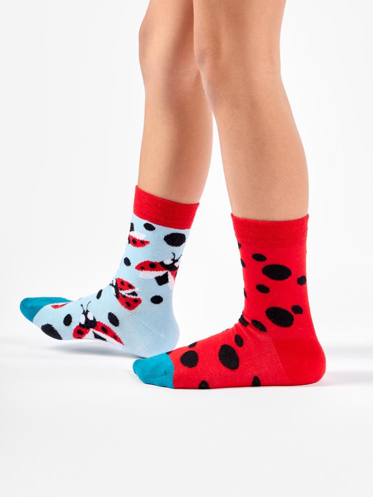 Chaussettes Enfants Coccinelles & Points