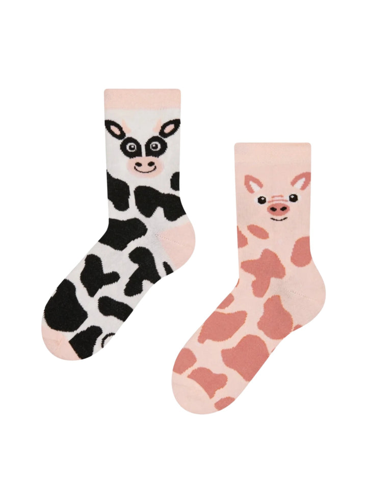 Chaussettes Enfants Vache et Cochon - Dedoles