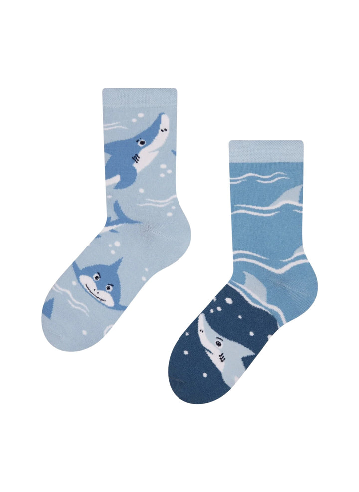 Chaussettes Enfants Requin Gris - Dedoles