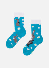 Chaussettes Enfants Lapins et Fleurs