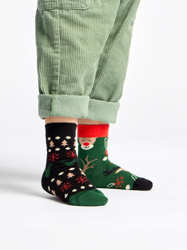 Chaussettes Enfants Rennes de Noël