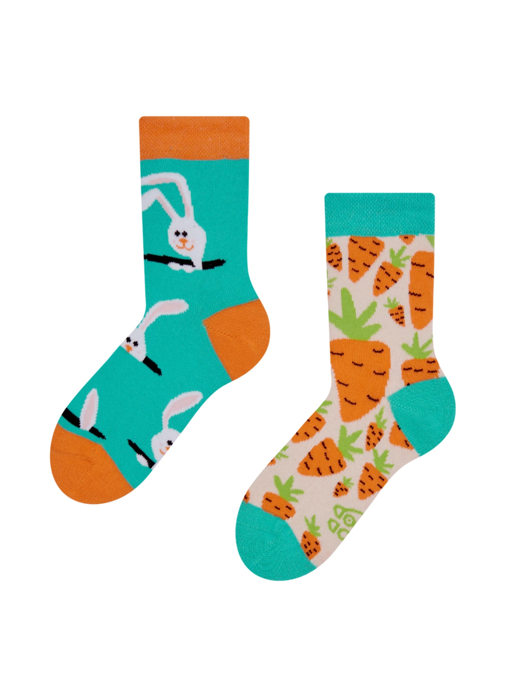 Chaussettes Enfants Lapins et carottes