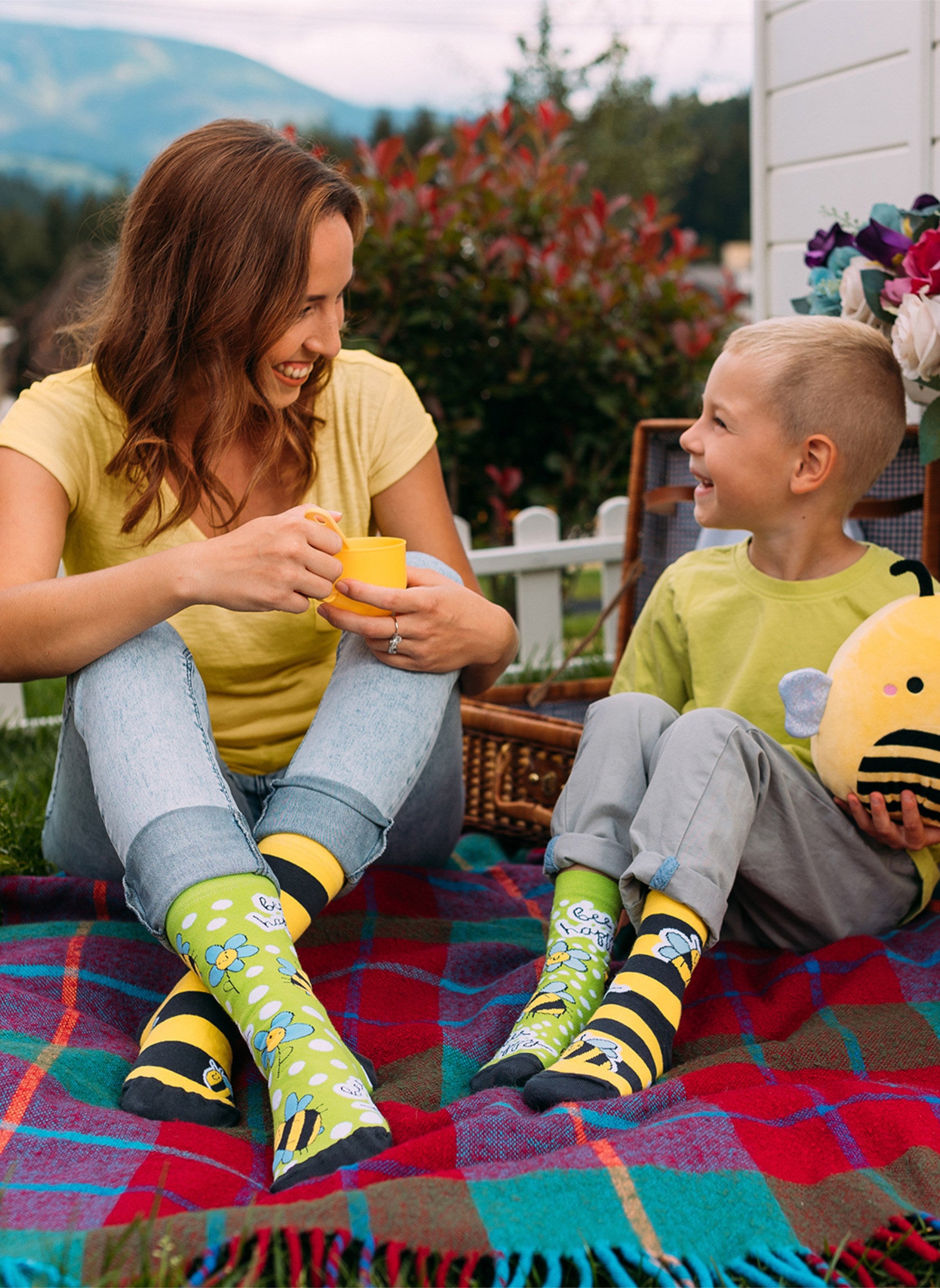 Chaussettes Enfants Abeilles Butineuses