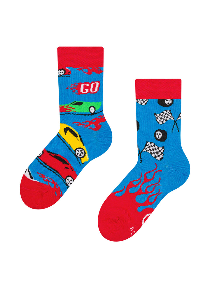 Chaussettes Enfants Voitures Rapides - Dedoles