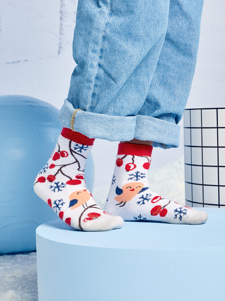 Chaussettes Chaudes Enfants Baies d'Hiver