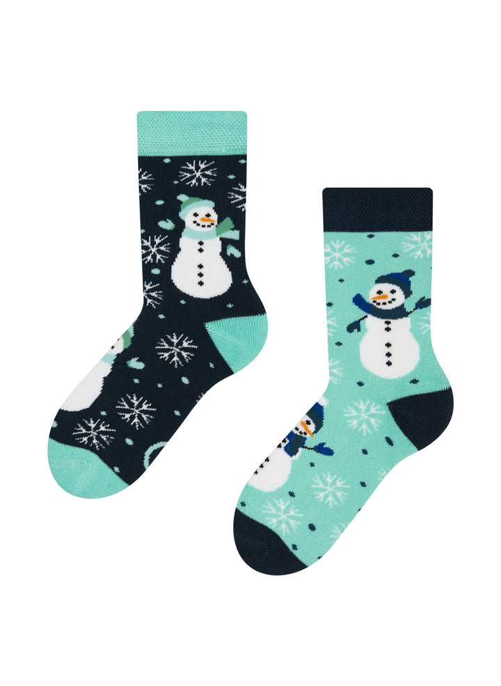 Chaussettes Chaudes Enfants Bonhomme de Neige Joyeux - Dedoles