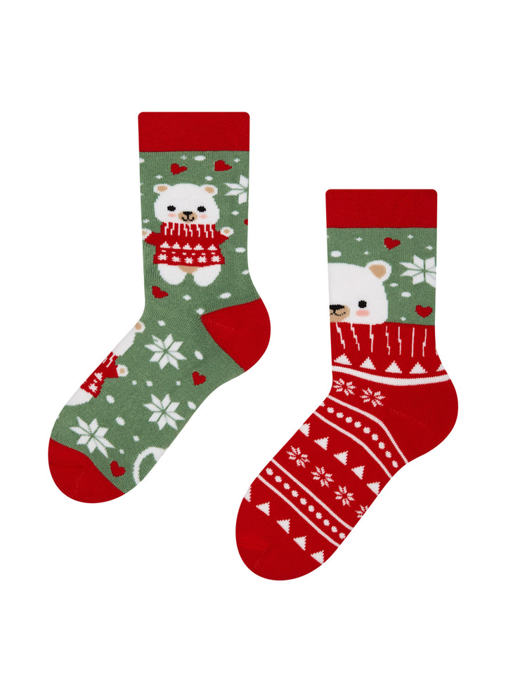 Chaussettes Chaudes Enfants Ours à l'Écharpe - Dedoles