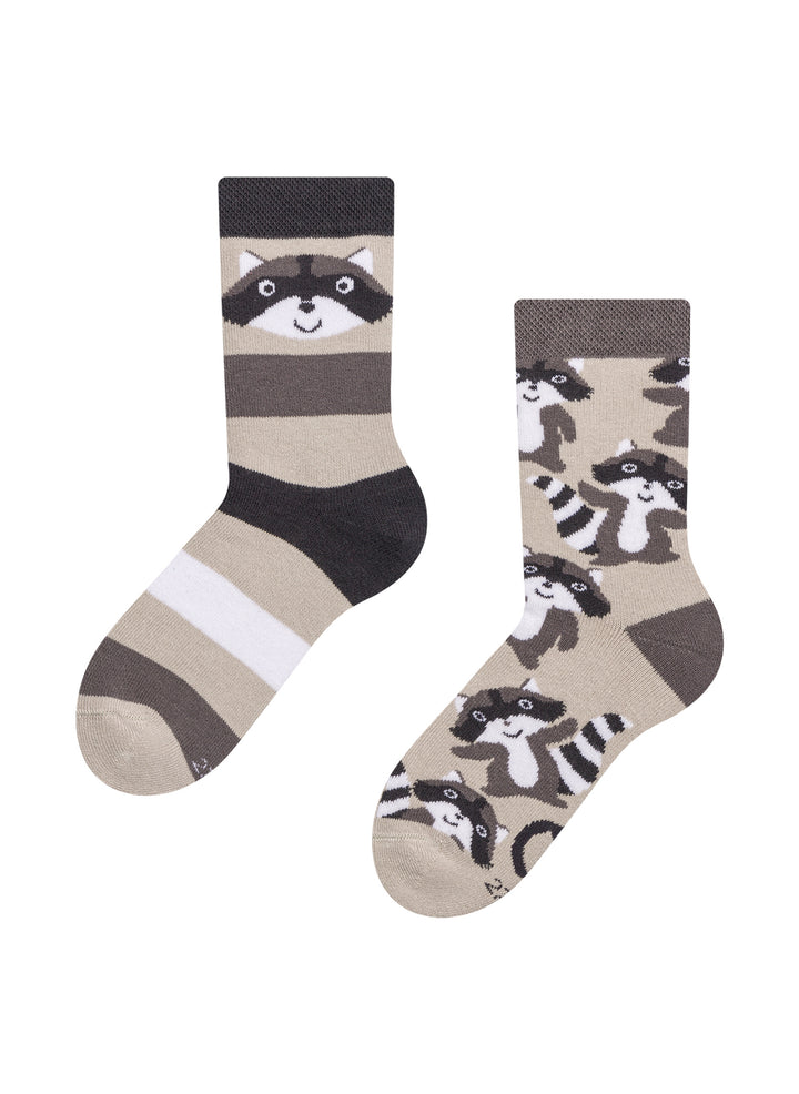 Chaussettes Chaudes Enfants Raton Laveur Heureux - Dedoles