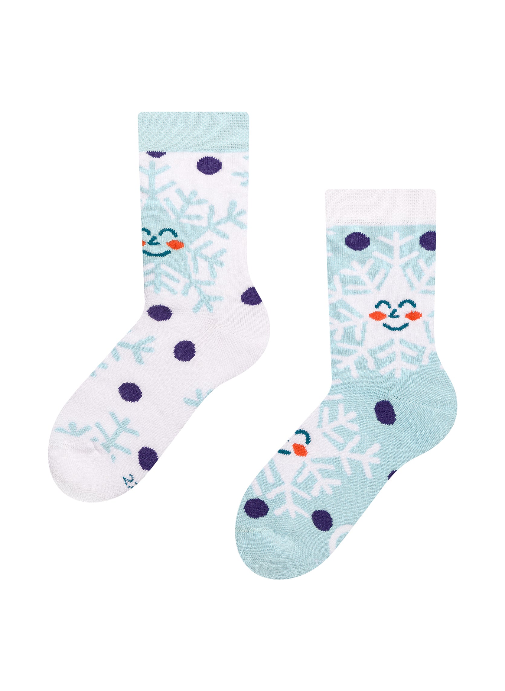 Chaussettes Chaudes Enfants Flocons de Neige Joyeux