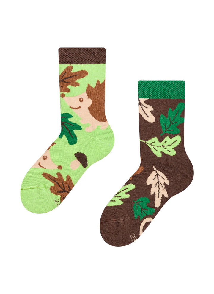 Chaussettes Chaudes Enfants Hérissons et Feuilles - Dedoles