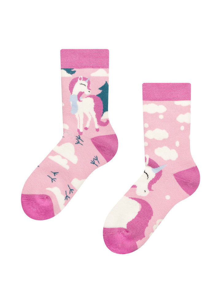 Chaussettes Chaudes Enfants Licornes portant une écharpe - Dedoles