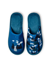 Pantoufles Loup et Lune