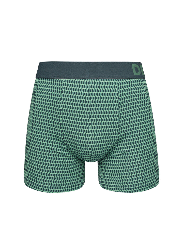 Boxer Homme Motif Jacquard Vert Pastel - Dedoles
