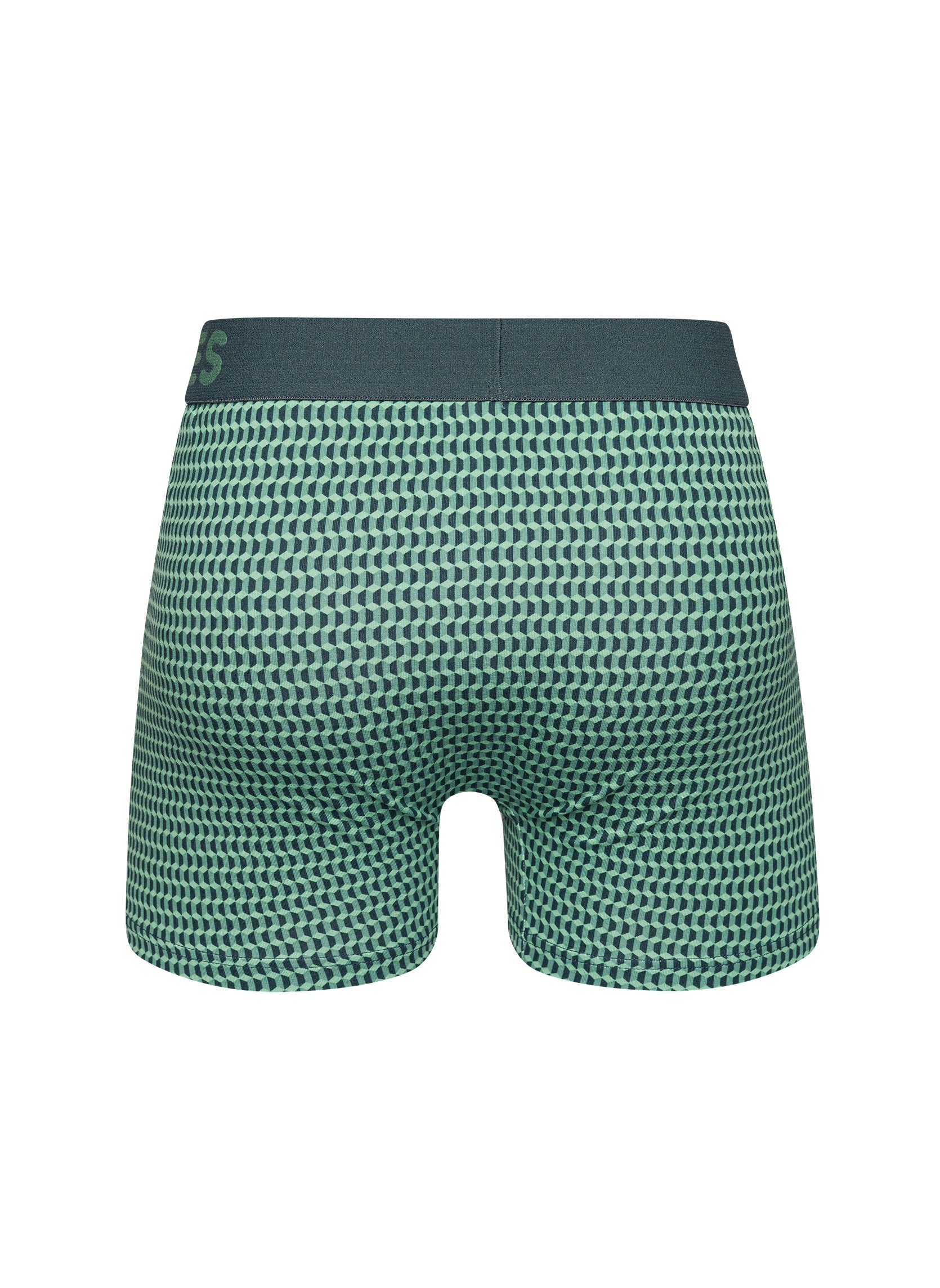 Boxer Homme Motif Jacquard Vert Pastel