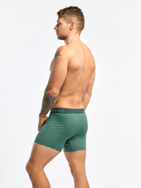 Boxer Homme Motif Jacquard Vert Pastel