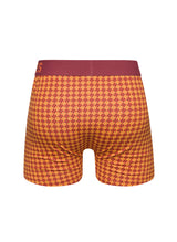 Boxer Homme Motif Jacquard Bordeaux & Jaune