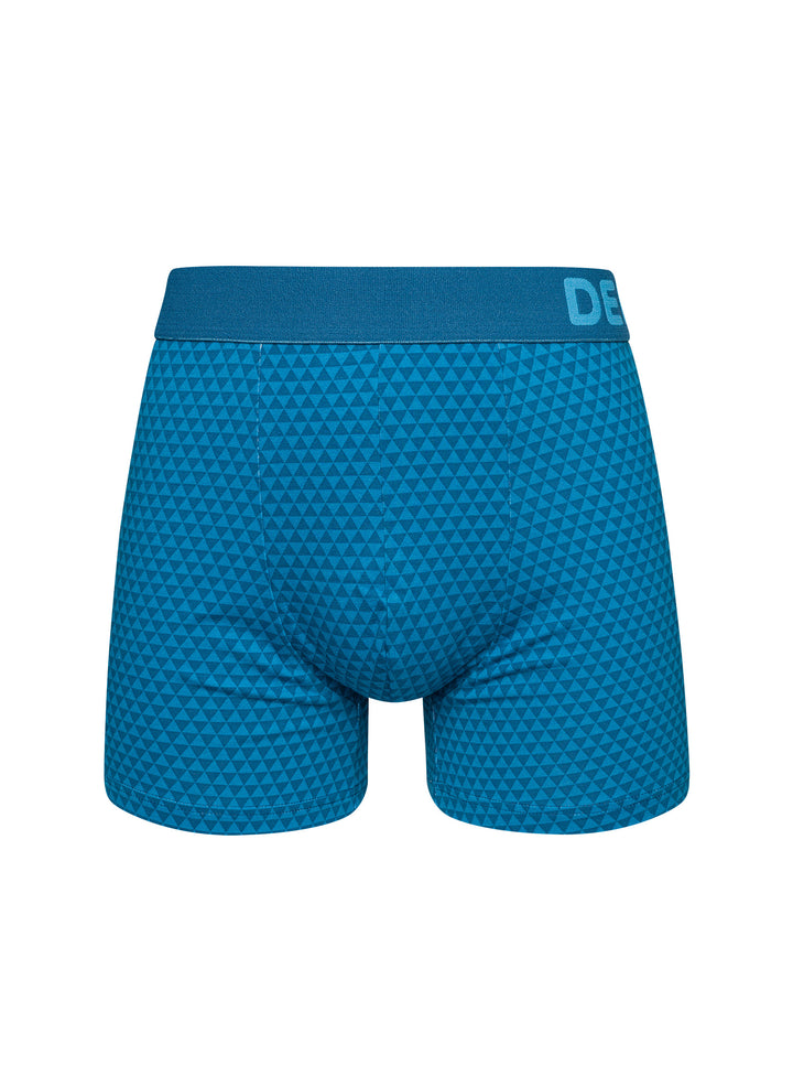Boxer Homme Motif Jacquard Bleu Émeraude - Dedoles