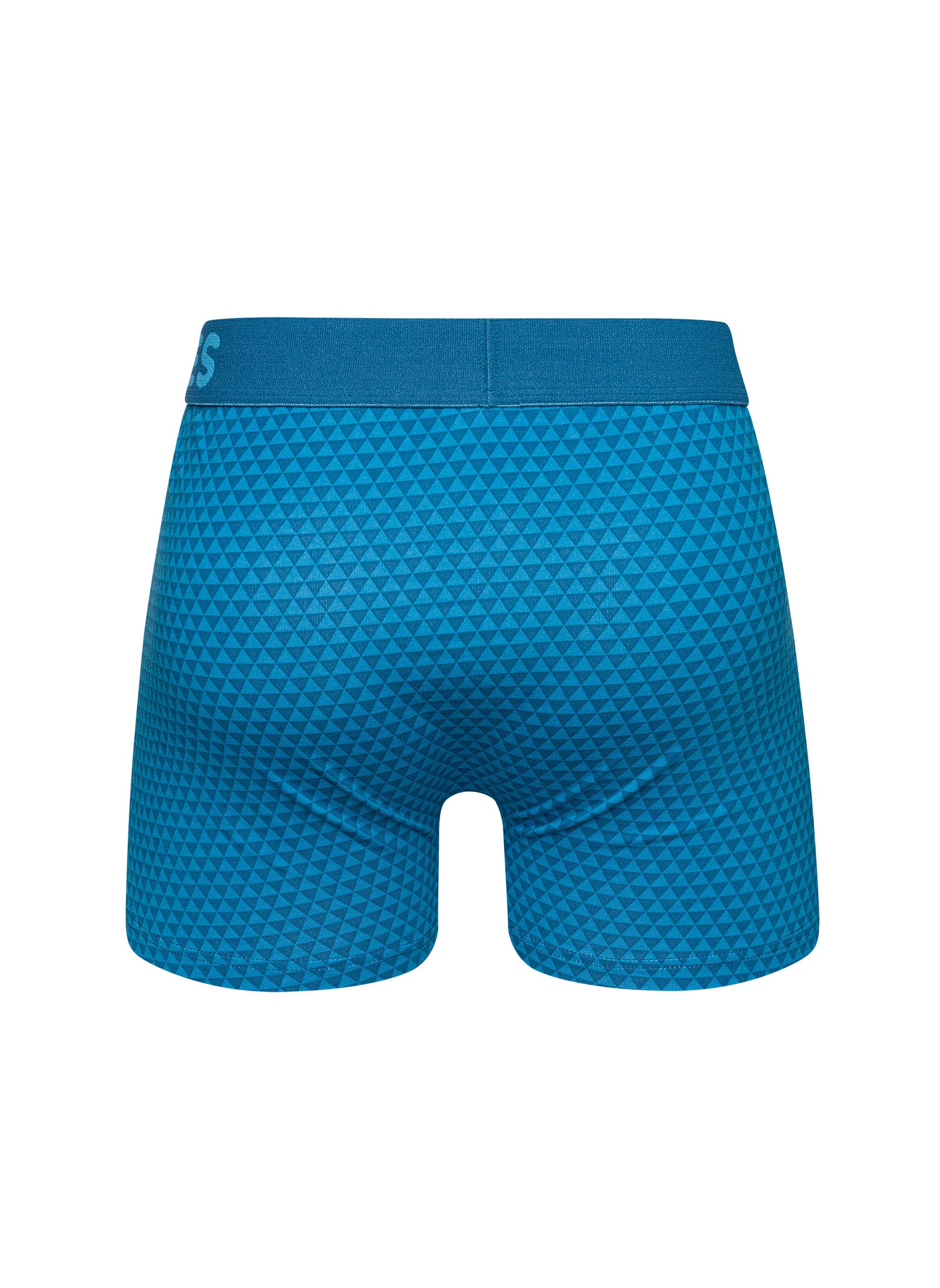 Boxer Homme Motif Jacquard Bleu Émeraude