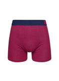 Boxer Homme Motif Jacquard Bleu & Rouge