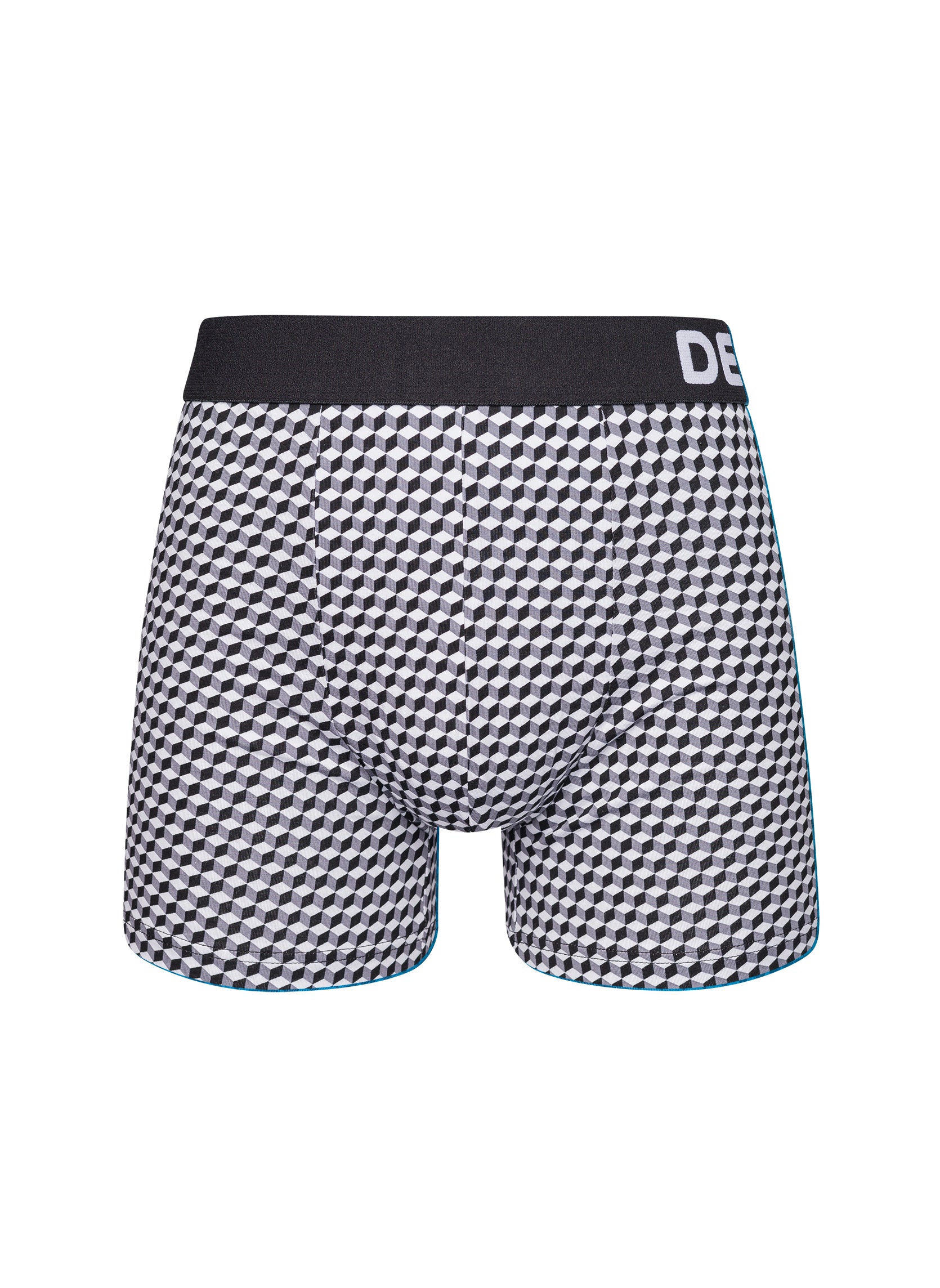 Boxer Homme Motif Jacquard Noir & Blanc