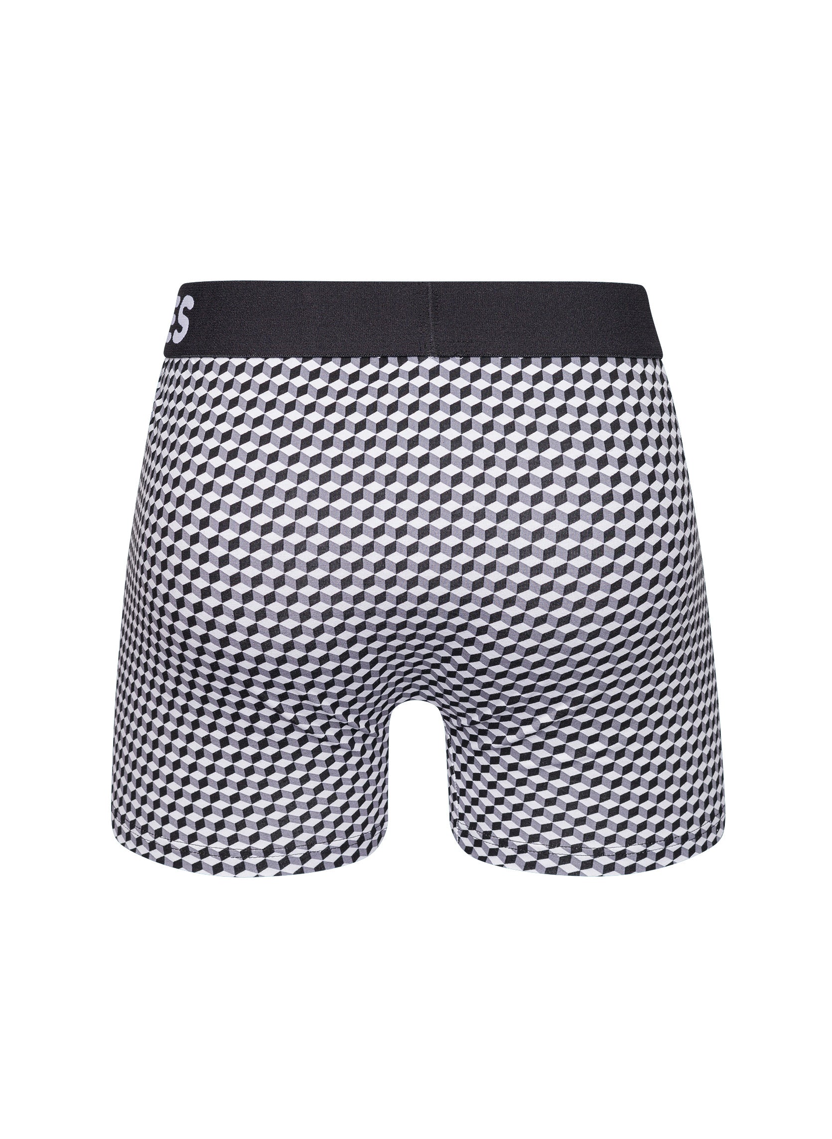 Boxer Homme Motif Jacquard Noir & Blanc