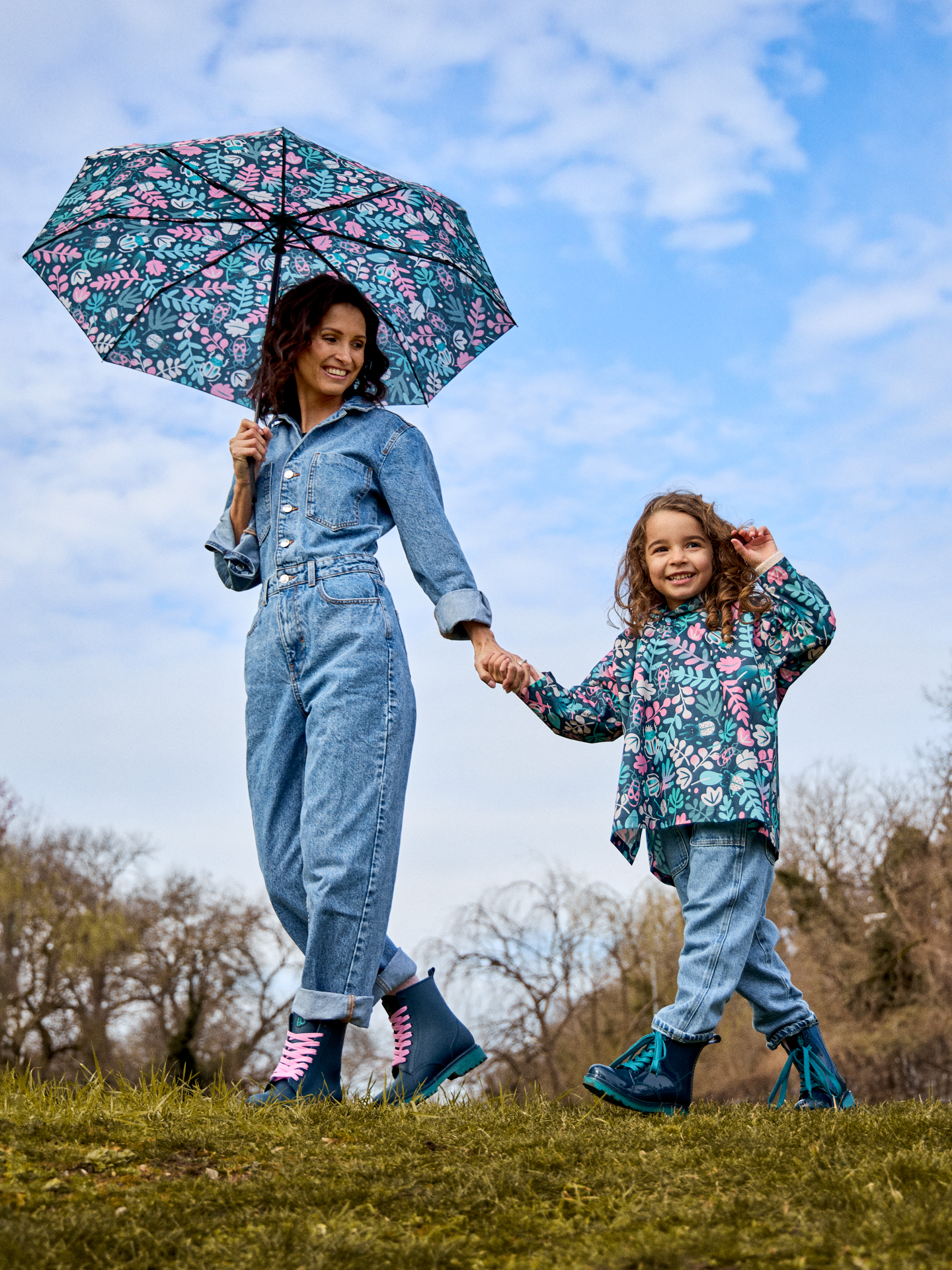 Parapluie Feuilles et Insectes