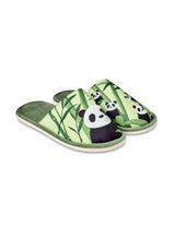 Pantoufles Panda et Bambou