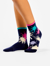 Chaussettes courtes Taches Colorées