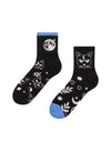 Chaussettes courtes Chat et Lune