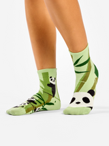 Chaussettes courtes Panda et Bambou