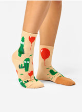 Chaussettes Courtes Cactus et Ballons