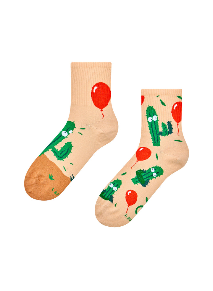 Chaussettes Courtes Cactus et Ballons - Dedoles