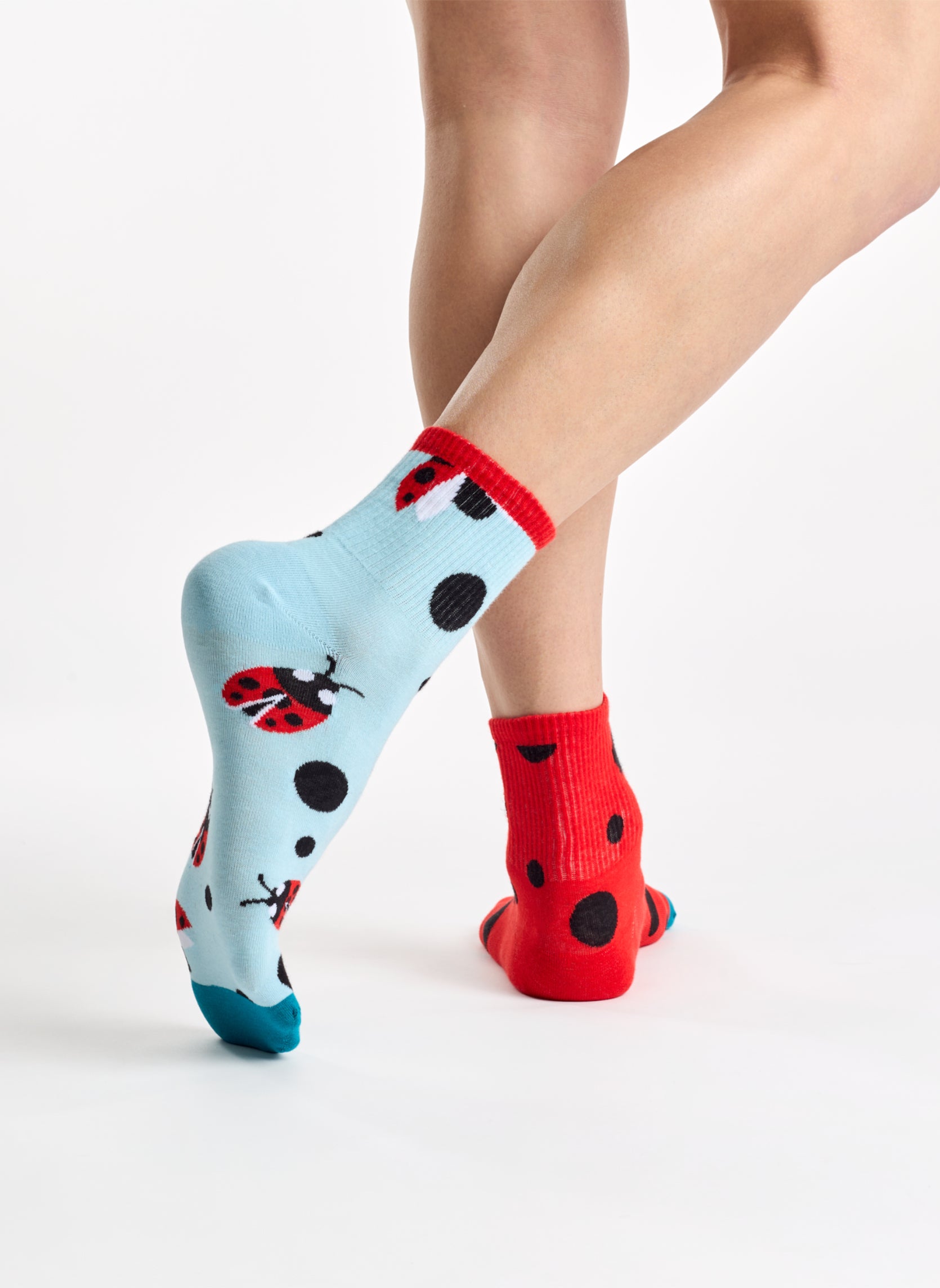 Chaussettes courtes Coccinelles et Points