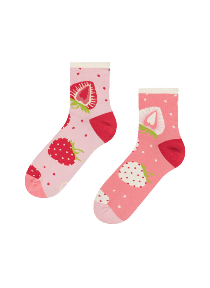 Chaussettes Courtes Fraises Sucrées - Dedoles