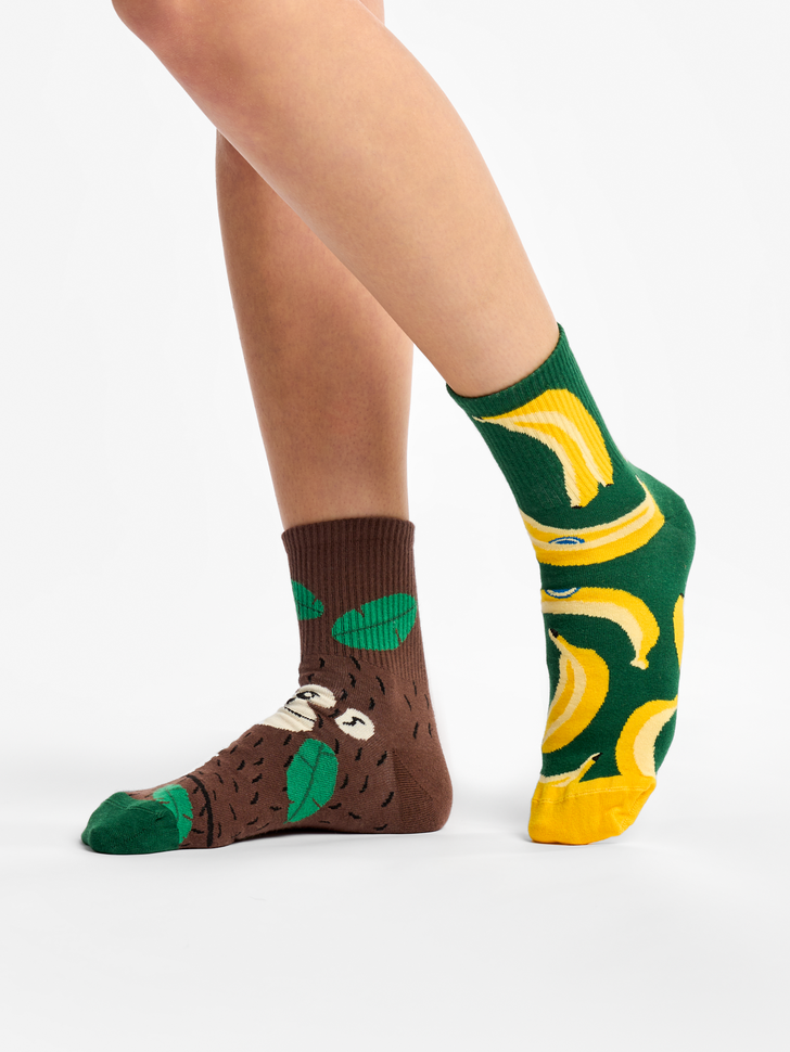 Chaussettes courtes Singes & Bananes