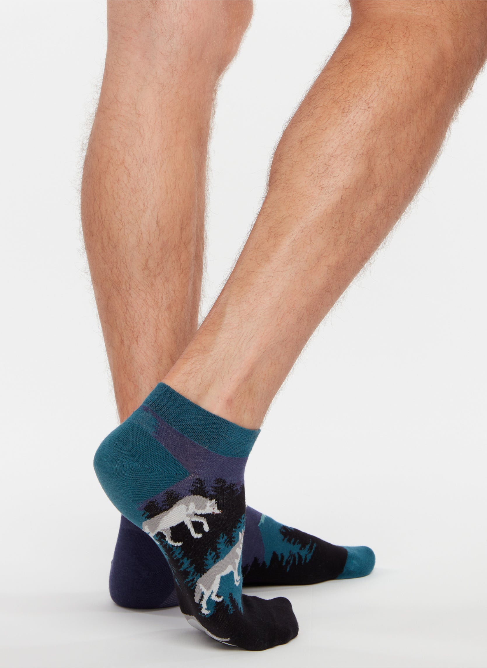 Socquettes Loup Hurlant à la Pleine Lune