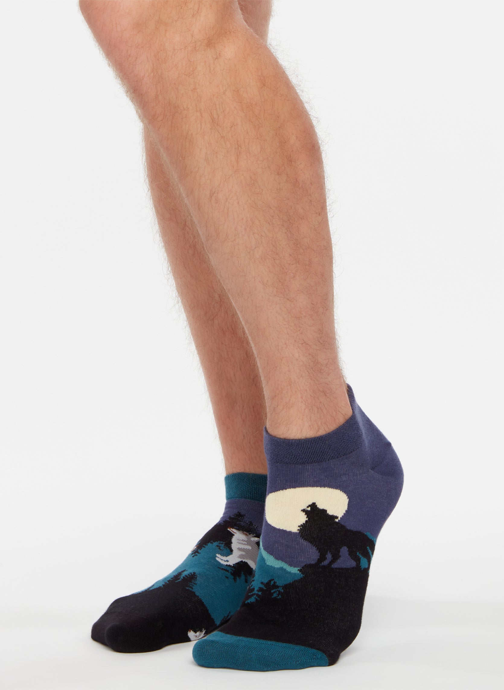 Socquettes Loup Hurlant à la Pleine Lune