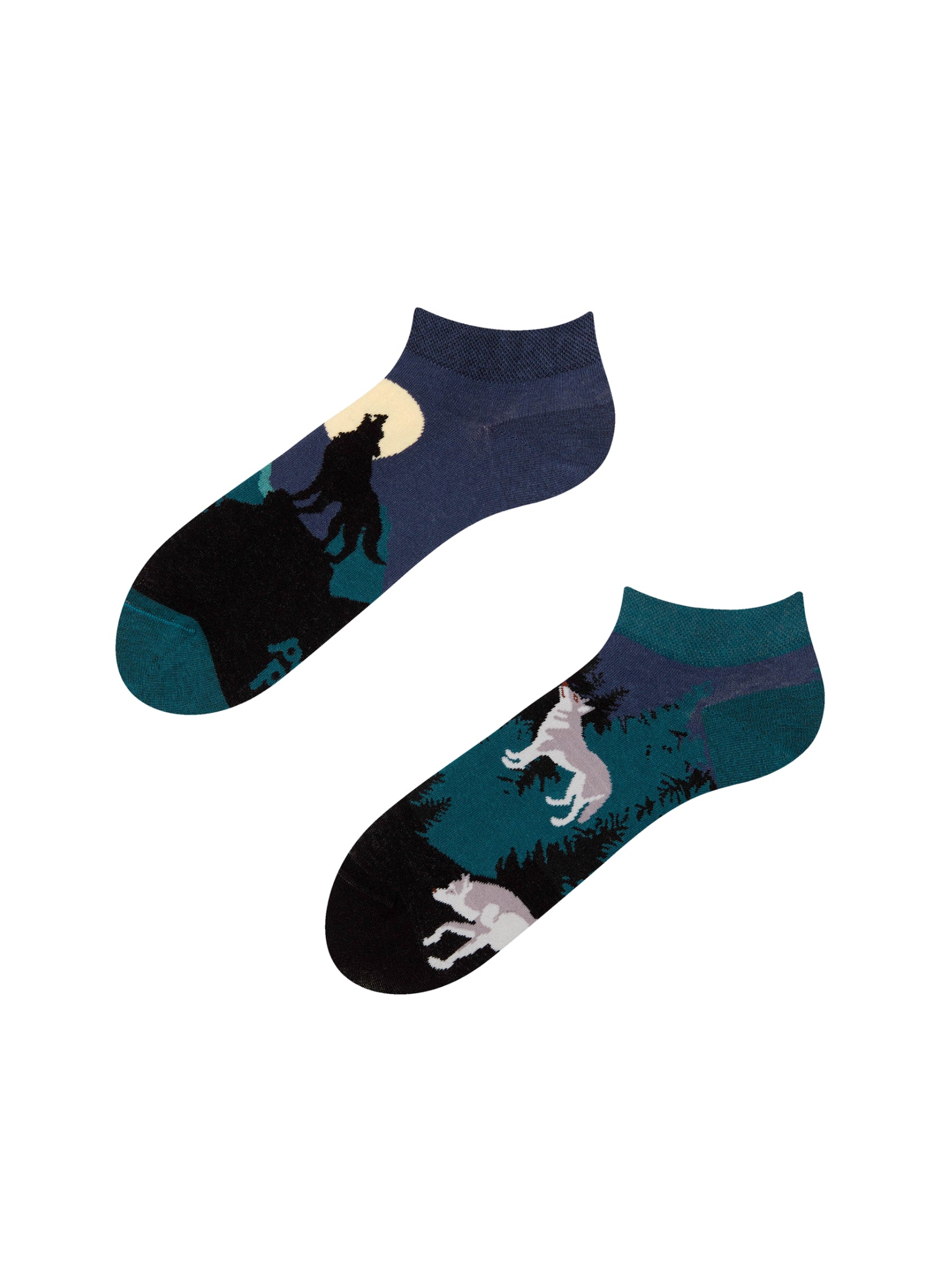 Socquettes Loup Hurlant à la Pleine Lune