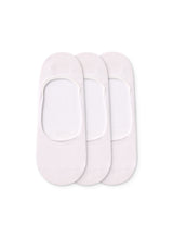 Lot de 3 Paires de Protège-Pieds Blanches en Coton