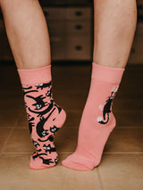 Chaussettes Chats Roses
