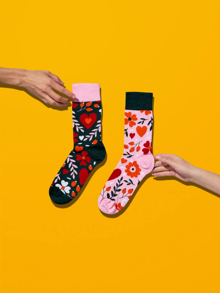 Chaussettes Amour Floral