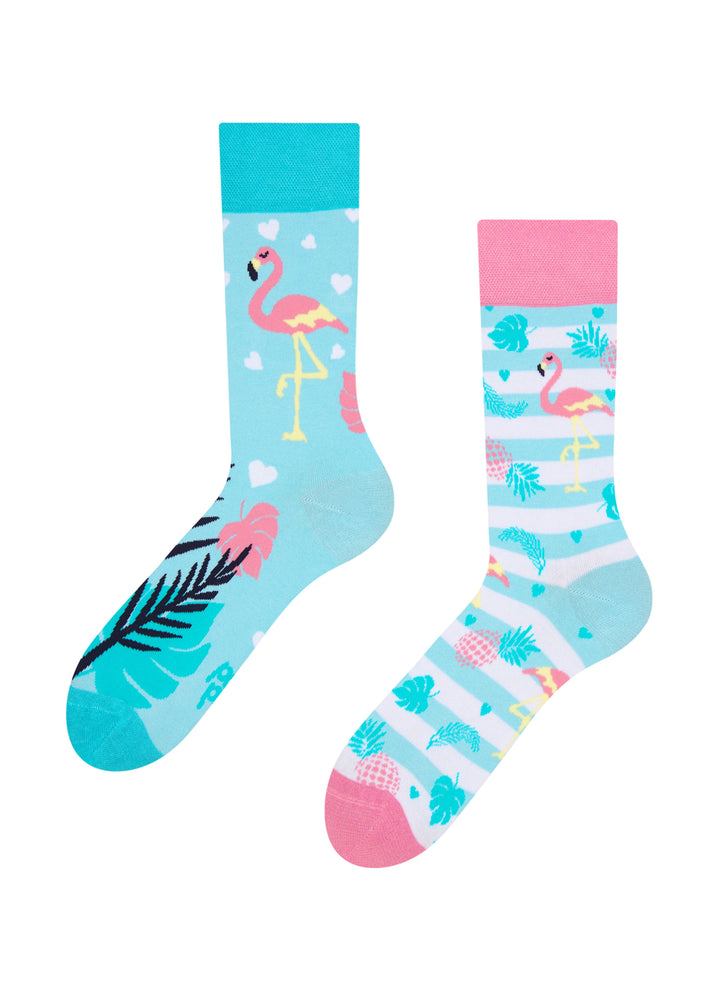 Chaussettes Flamants Roses Amoureux - Dedoles